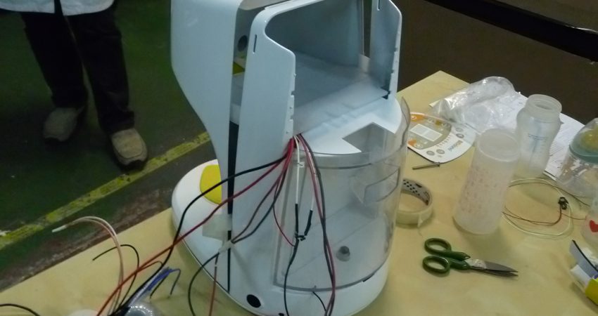 máquina para preparar biberones