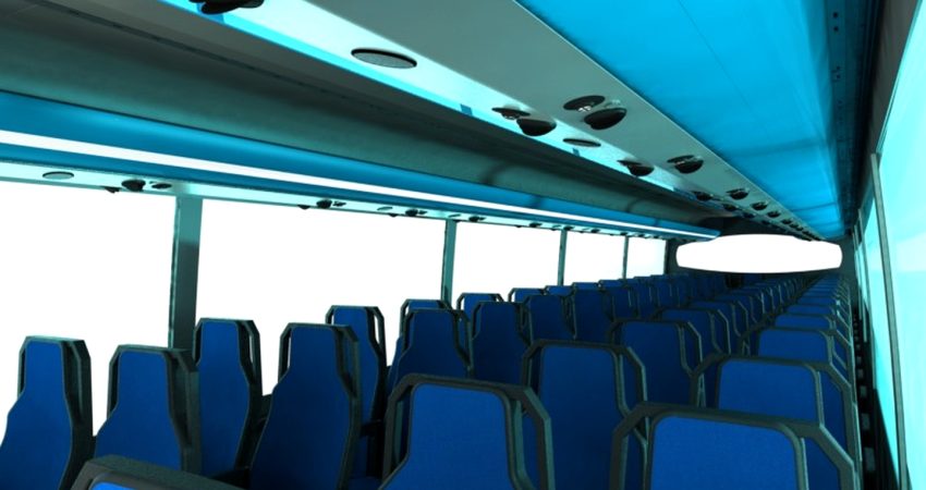 Diseño de sistema modular de galerías portaequipajes interiores para autobuses y minibuses