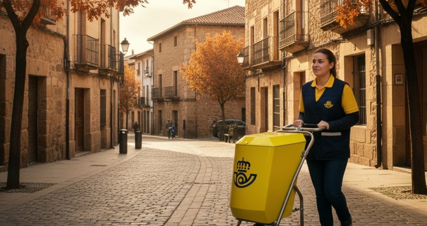 Carro de reparto postal Correos